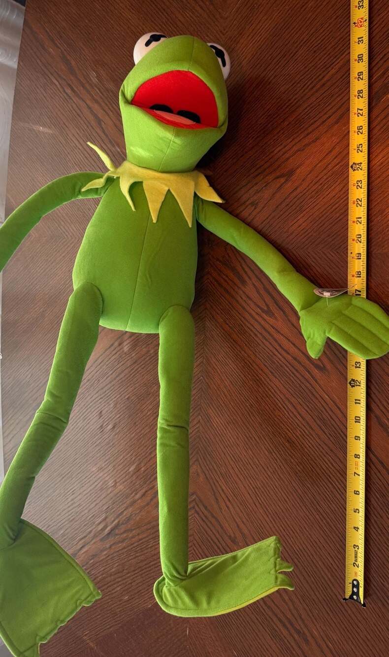 Large 30" Kermit the Frog Plush Muppets Jim Henson Toy by Nanco